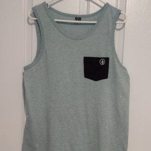 Volcom Men's Scoop Neck Logo Tank Top